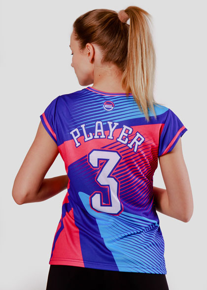 Волейбольная футболка женская VOL-AWT-05-SUBL